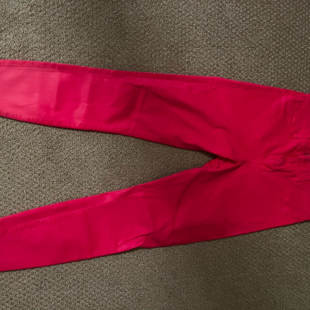 LAGENCE hot pink coated skinny jeans sz 28 only worn once!